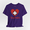 Nursie Heart Jersey Short Sleeve Tee
