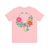 Floral Heart Stethoscope Tee