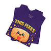 This Fixes Everything...Probably T-Shirt — Funny Bandage Heart Graphic Tee