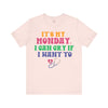 It's My Monday I Can Cry If I Want To T-Shirt - Funny Rainbow Workday Tee