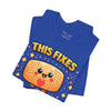 This Fixes Everything...Probably T-Shirt — Funny Bandage Heart Graphic Tee