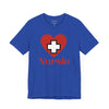 Nursie Heart Jersey Short Sleeve Tee