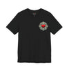 Heart Mandala T-Shirt — Decorative Red Heart on Floral Mandala Crew Tee