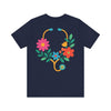 Floral Heart Stethoscope Tee