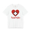 Nursie Heart Jersey Short Sleeve Tee