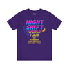 Night Shift World Tour Tee, Fun Nurse Gift, Healthcare Worker Shirt, Medical Crew Apparel, Night Shift Squad T-Shirt