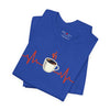 Coffee Heartbeat Unisex Jersey Short Sleeve Tee