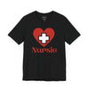 Nursie Heart Jersey Short Sleeve Tee