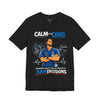 Calm In The Chaos, Three AM Decisions, Male Nurse Edition Unisex Jersey Short Sleeve Tee
