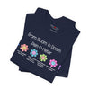 Pain-O-Meter Floral Tee, Unisex Jersey T-Shirt