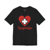 Nursie Heart Jersey Short Sleeve Tee