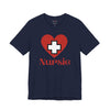 Nursie Heart Jersey Short Sleeve Tee