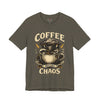 Coffee Before Chaos Unisex Jersey Short Sleeve Tee