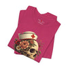 Nurse Skull Floral Tee