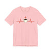 Coffee Heartbeat Unisex Jersey Short Sleeve Tee