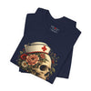 Nurse Skull Floral Tee