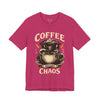 Coffee Before Chaos Unisex Jersey Short Sleeve Tee