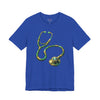 Stethoscope Graphic Tee — Green Gold Medical Nurse Doctor Shirt